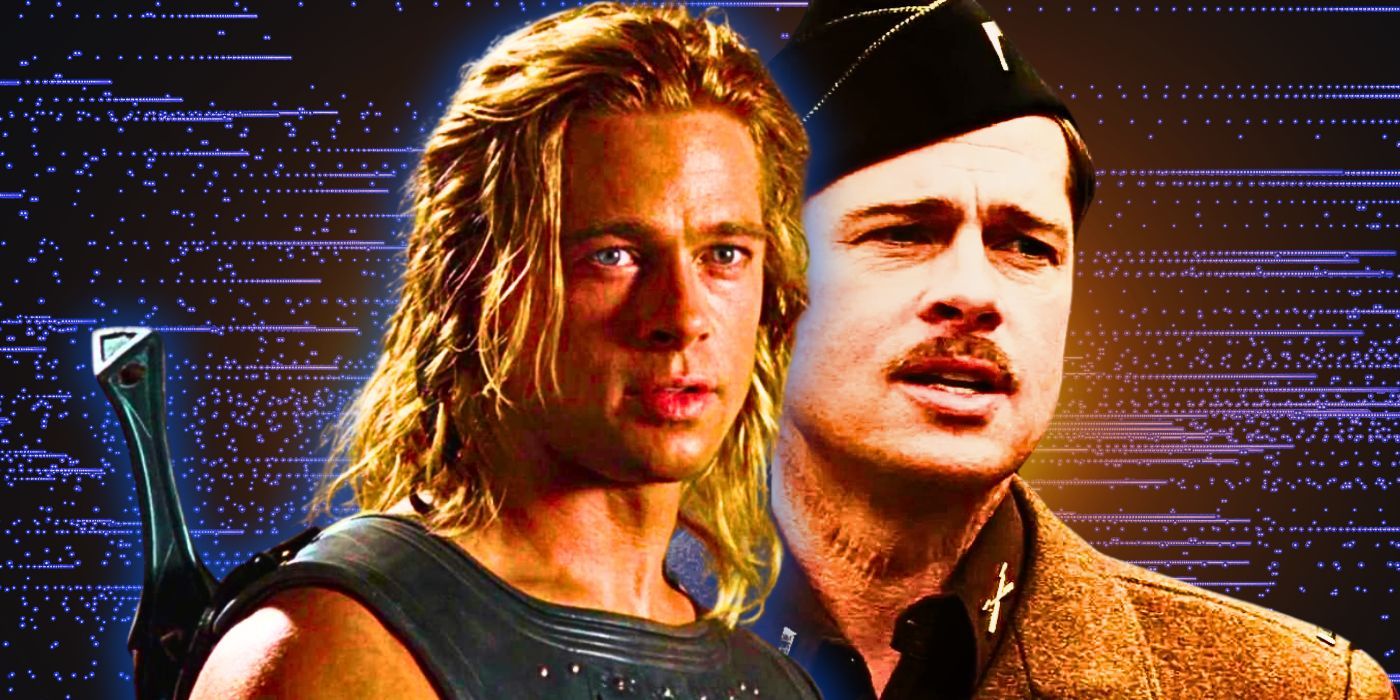 Brad-Pitt in Troy and Inglorious-Basterds