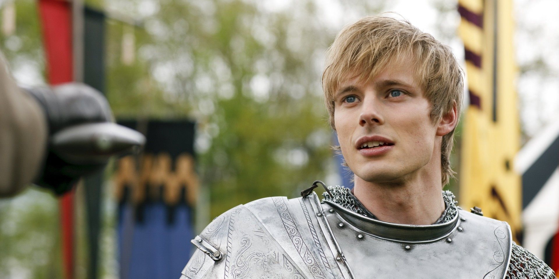 Bradley James as King Arthur in Merlin
