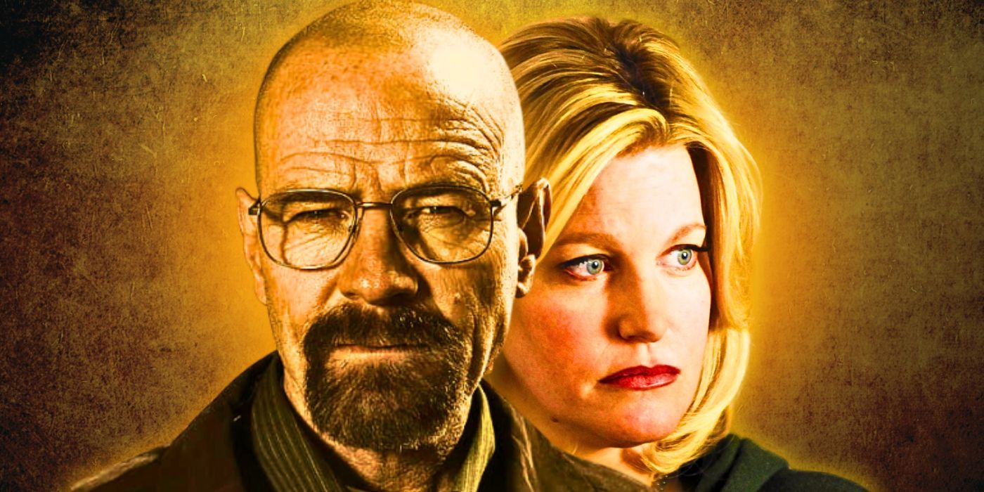 A collage of Walter and Skyler White in Breaking Bad