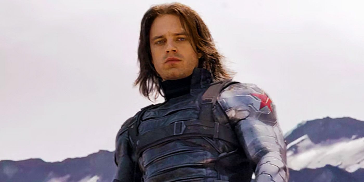 Bucky Barnes' Winter Soldier with his HYDRA arm in Captain America: The Winter Soldier