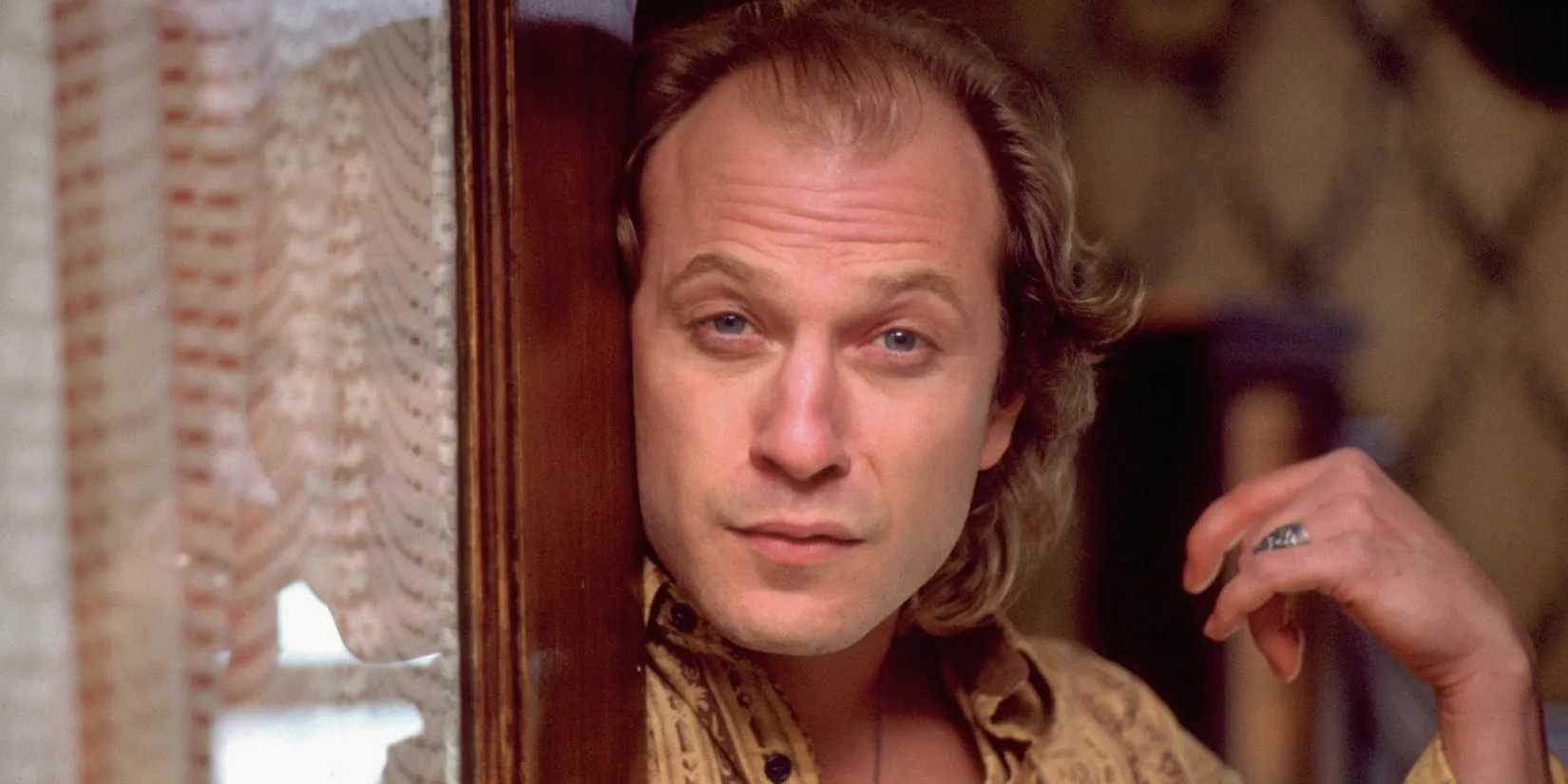 Ted Levine as Buffalo Bill in a doorway in The Silence of the Lambs