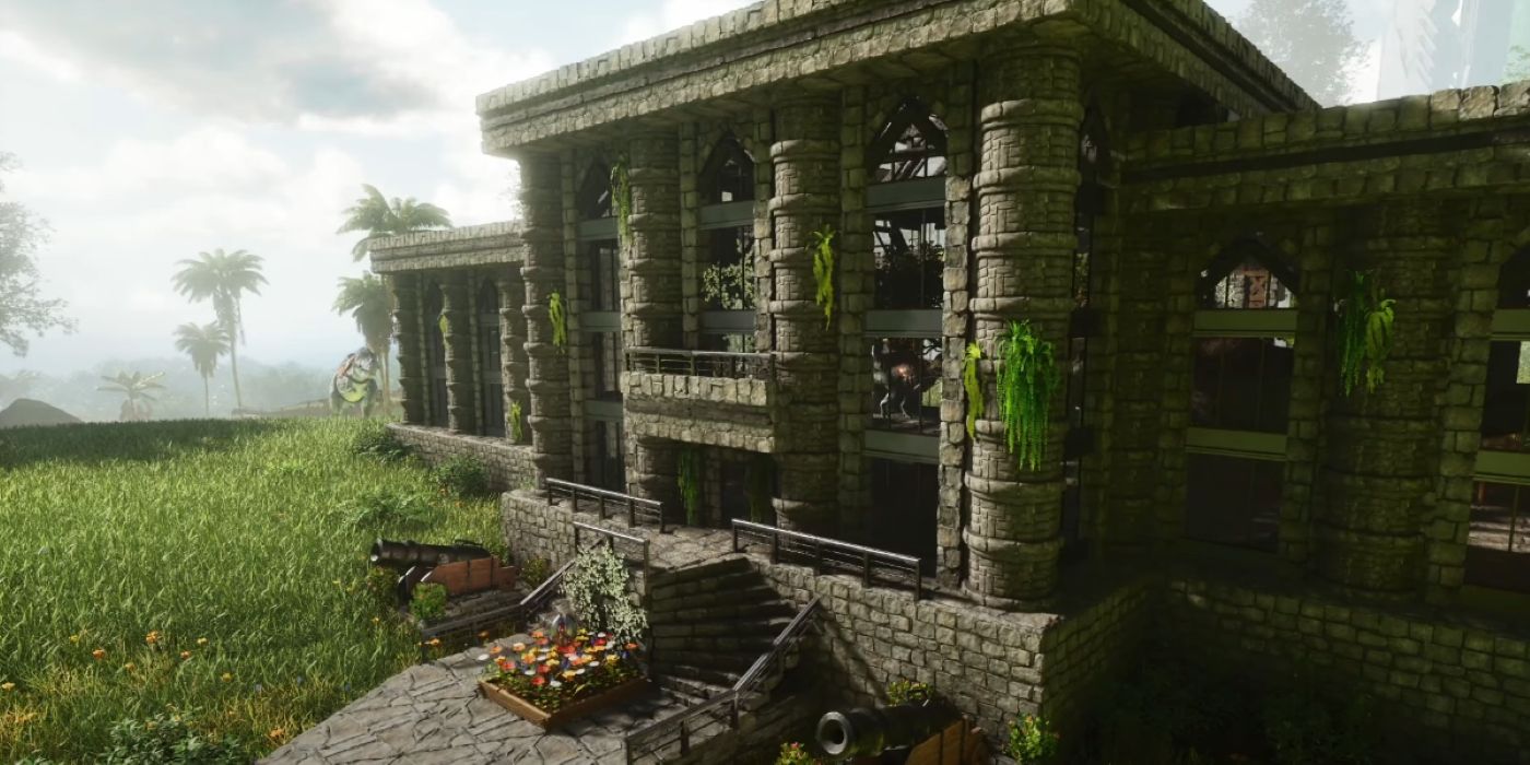 Builders Ascended’s Conservatory and Stables in Ark: Survival Ascended.