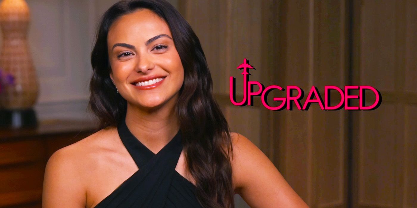 Edited image of Camila Mendes during Upgraded interview