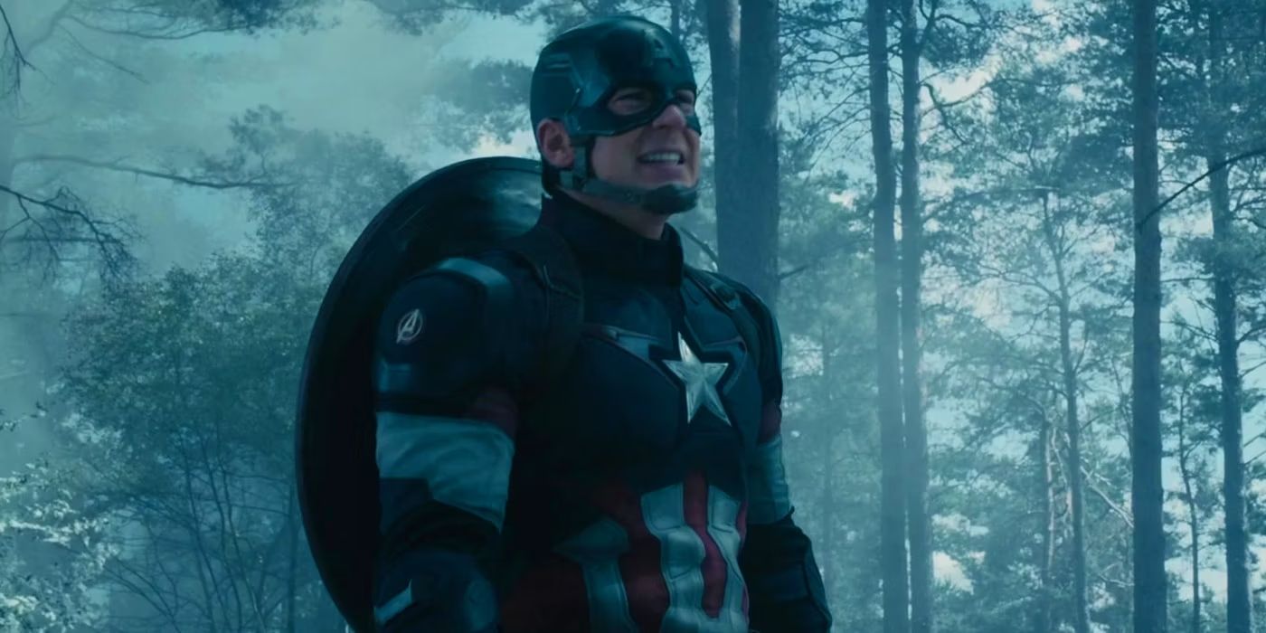 Capitão América dizendo "linguagem!"  em Vingadores: Era de Ultron