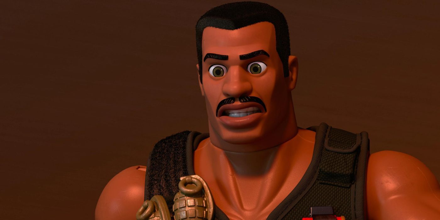 Carl Weathers as Combat Carl in Toy Story 4.