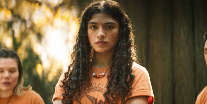 Clarisse standing sternly in Percy Jackson and the Olympians