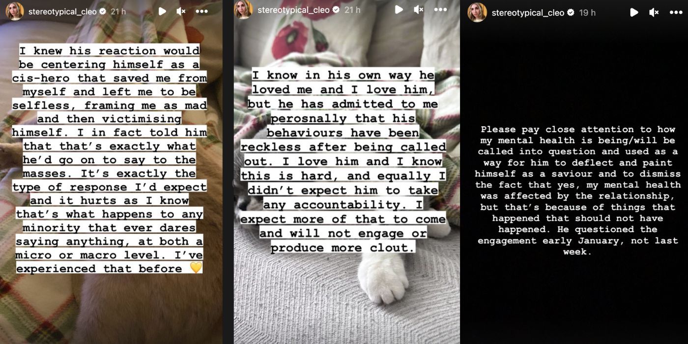 90 Day Fiance star Cleo's Instagram Stories about Christian breakup