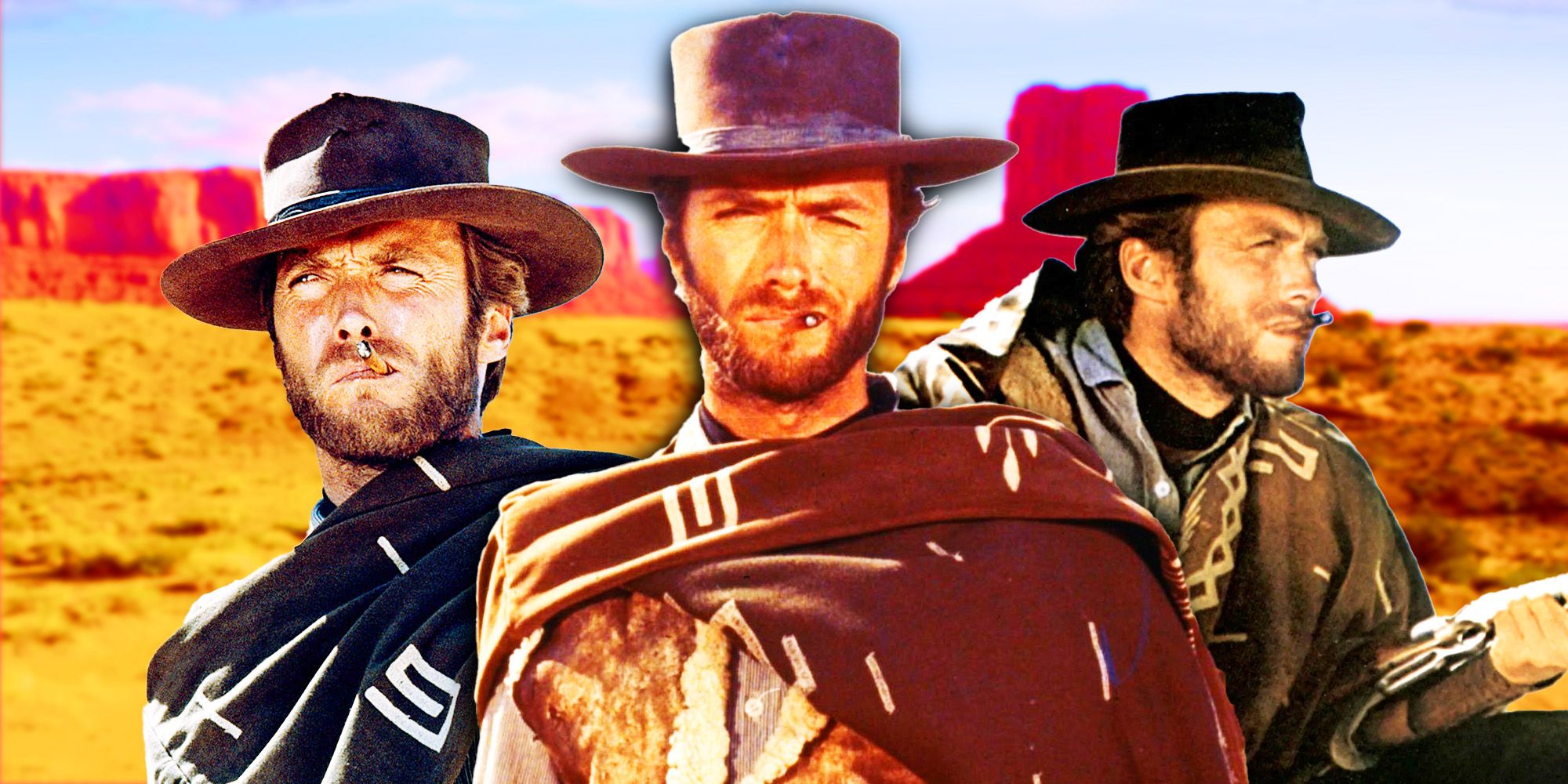 Clint Eastwood in The Man With No Name Trilogy