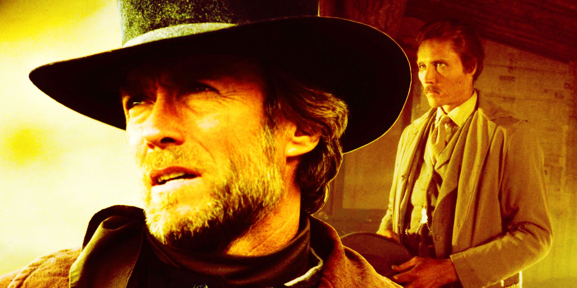 Clint Eastwood as Preacher from 1985's Pale Rider and Christopher Walken from Heaven's Gate