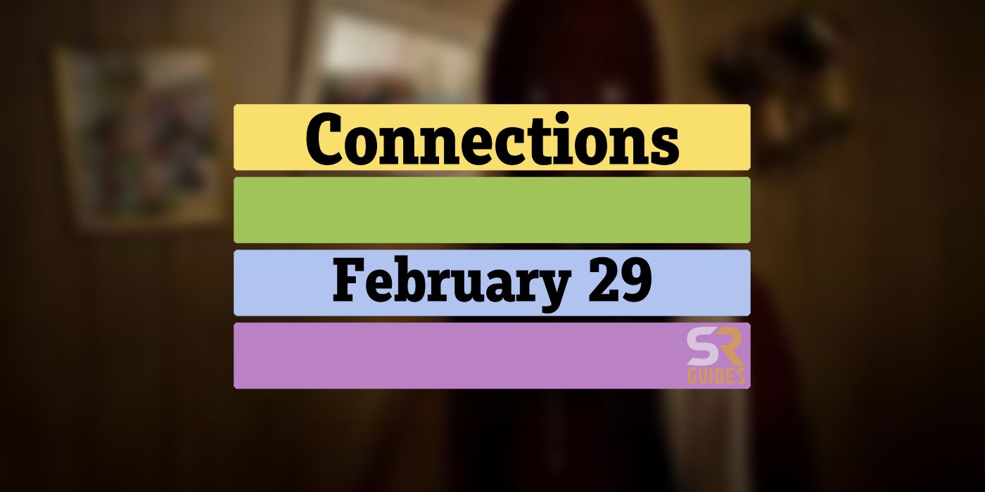 Connections February 29 Grid with the answers removed to avoid spoilers