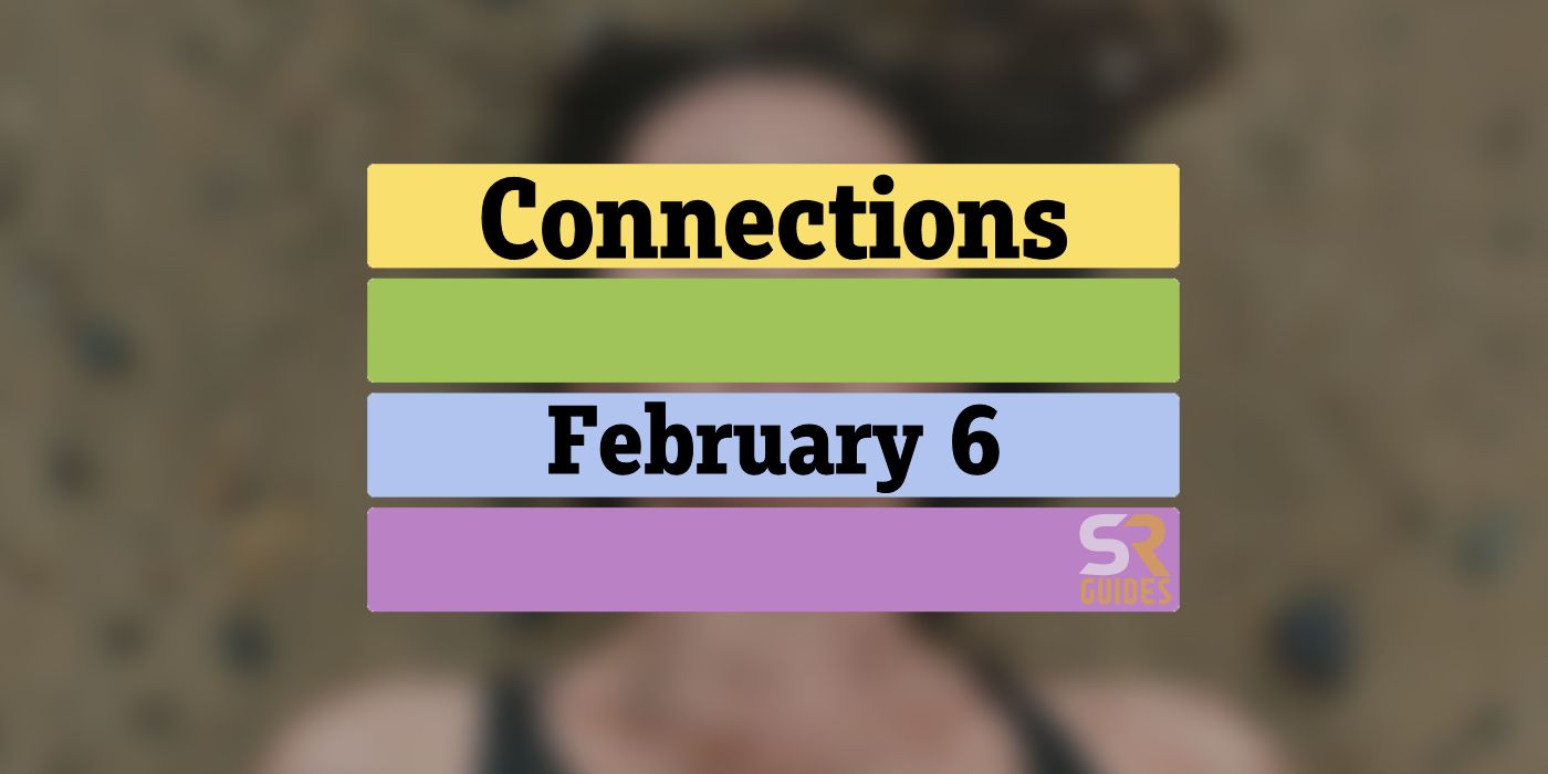 Connections February 6 Grid with the answers removed to avoid spoilers