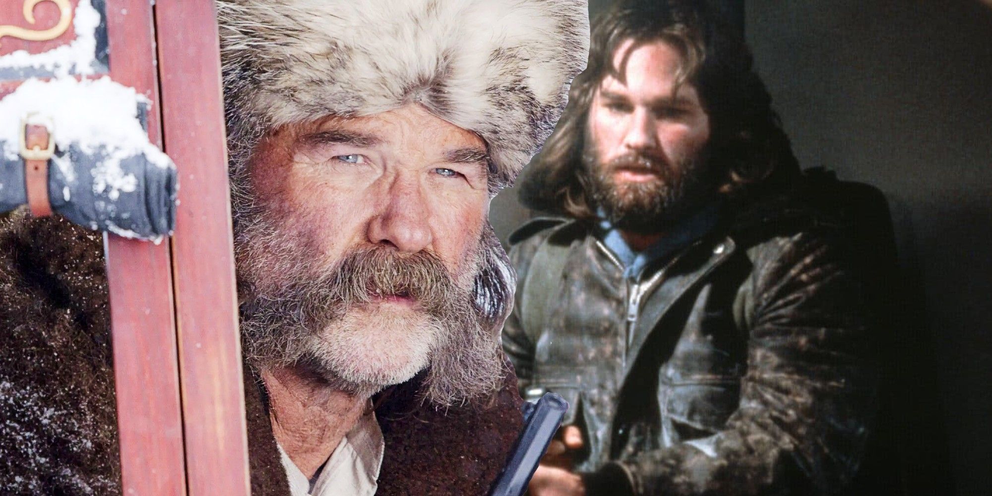 Custom image of Kurt Russell in both the Hateful Eight and The Thing