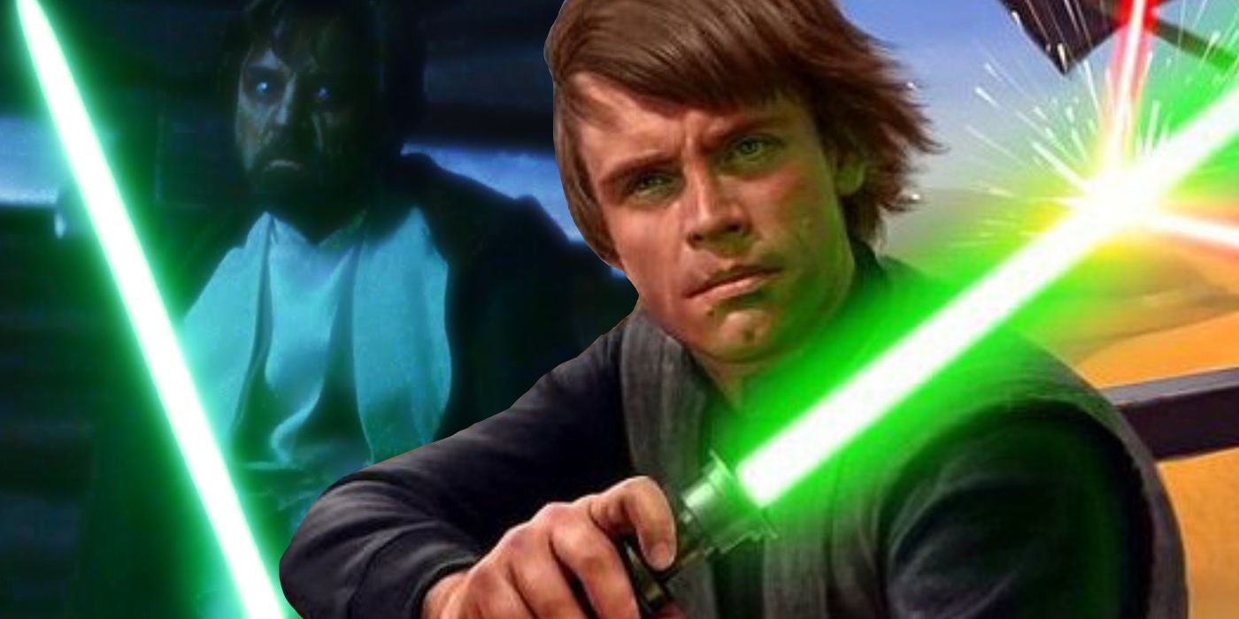 Custom Star Wars Image With Young Luke Skywalker and Last Jedi Luke Skywalker