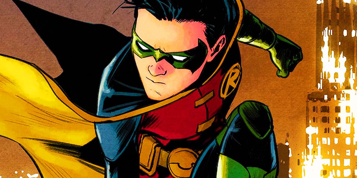 Damian Wayne operating as Robin in DC Comics