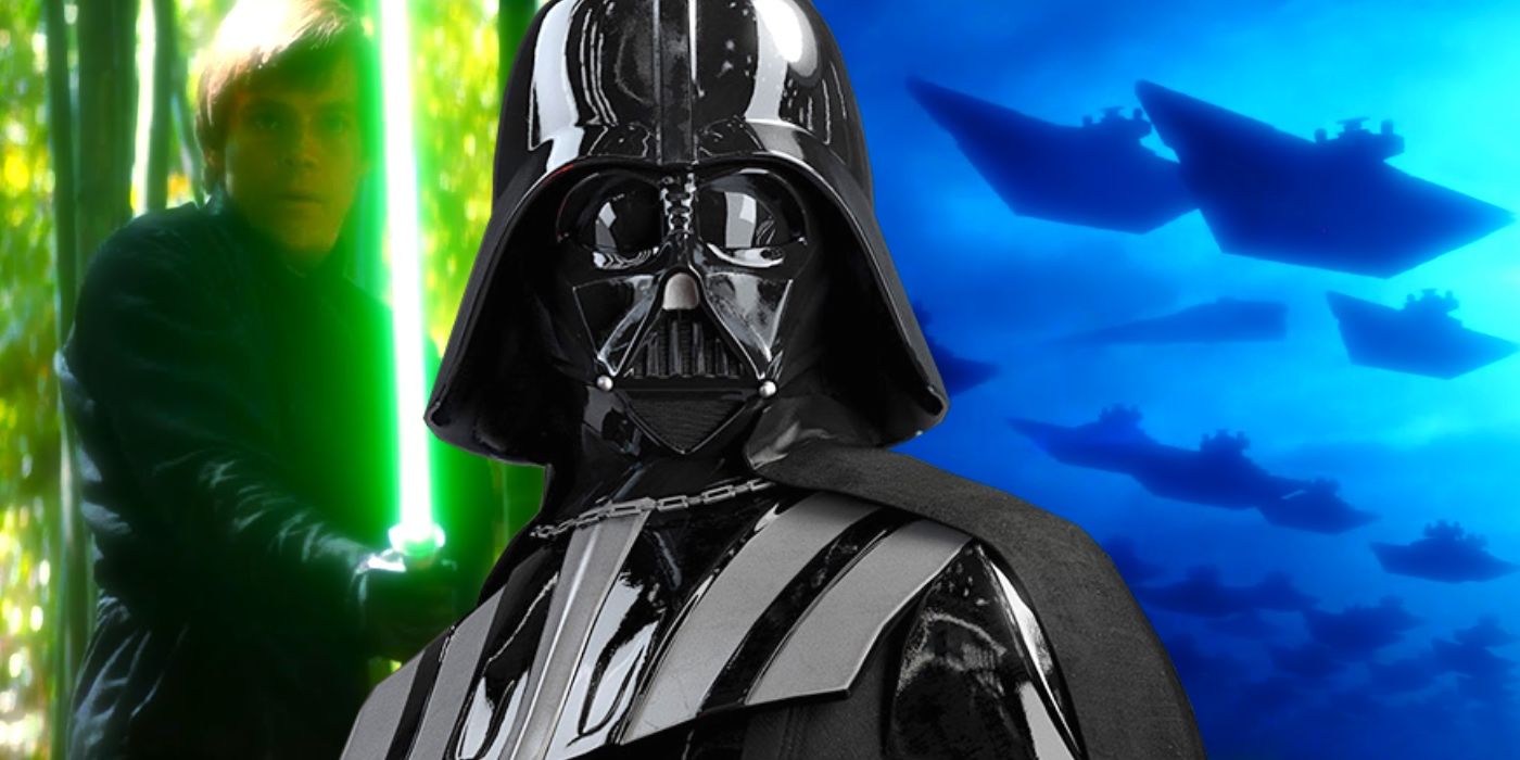 Darth Vader With Luke and Final Order Exegol Fleet in Custom Star Wars Image