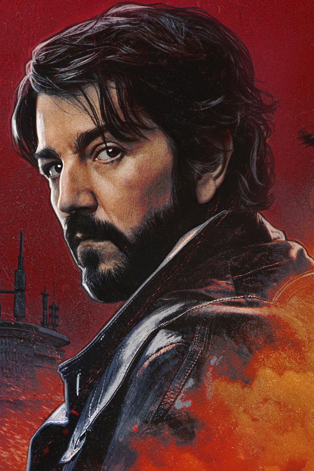 Diego Luna as Cassian Andor Star Wars Textless Poster