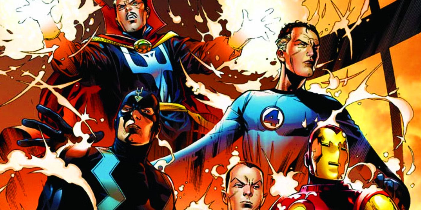 Doctor Strange, Reed Richards, Black Bolt, Namor and Iron Man among the Illuminati in Marvel Comics