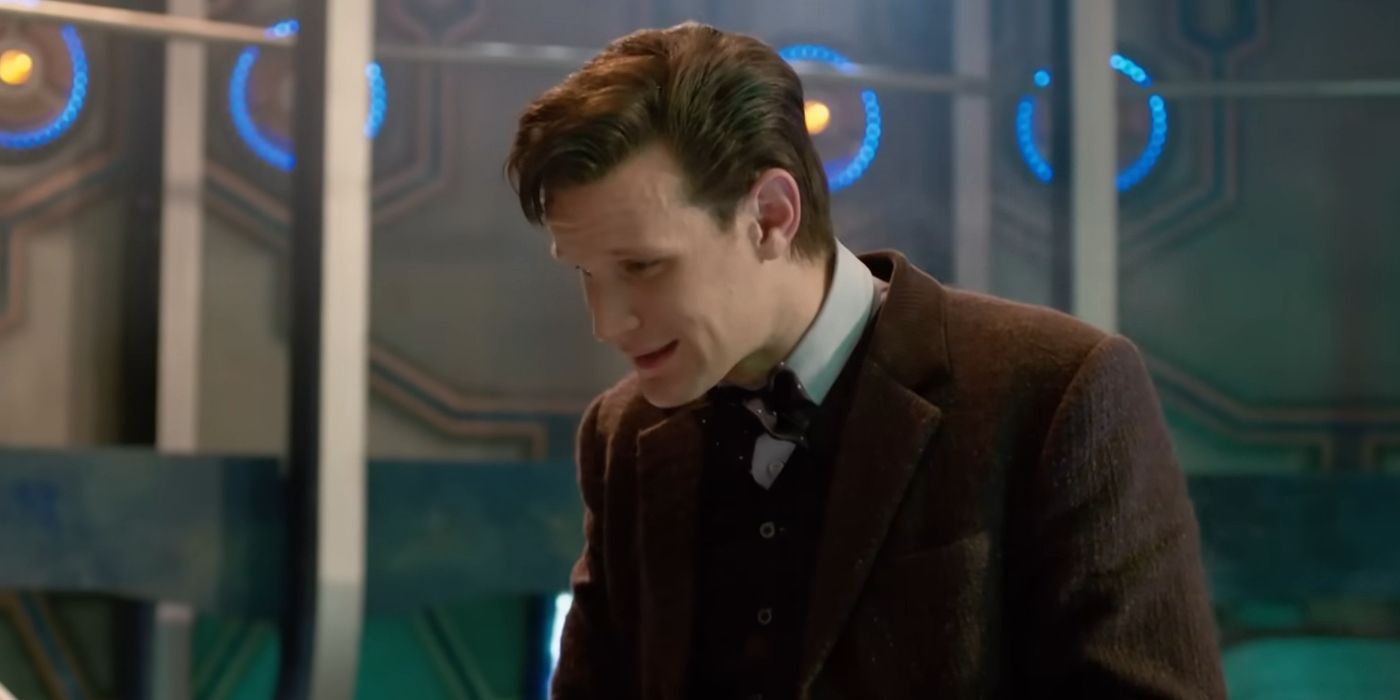 O Décimo Primeiro Doutor (Matt Smith) se prepara para se regenerar em Doctor Who