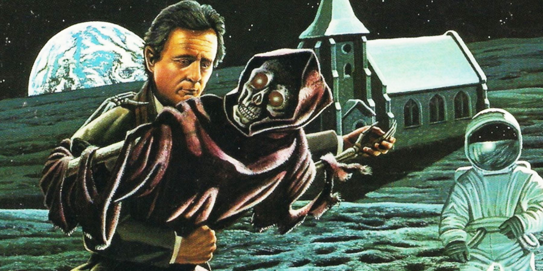 O Doutor dança com a Morte na capa de Timewyrm: Revelation