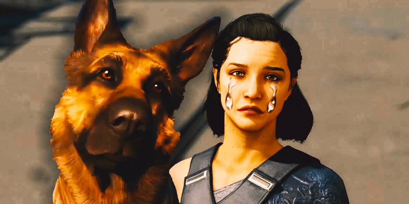 Dog from Fallout with Andreja from  Starfield