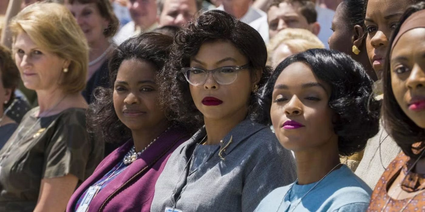 Dorothy, Katherine, and Mary are in the crowd at NASA in Hidden Figures