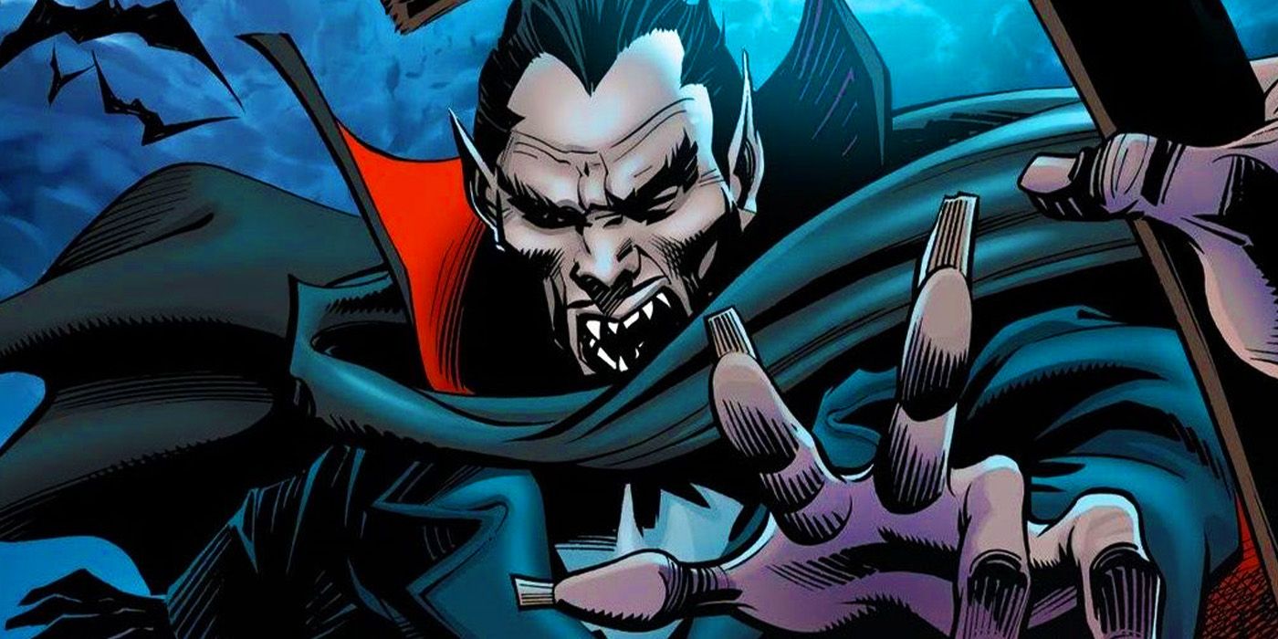 Dracula attacking in Marvel Comics