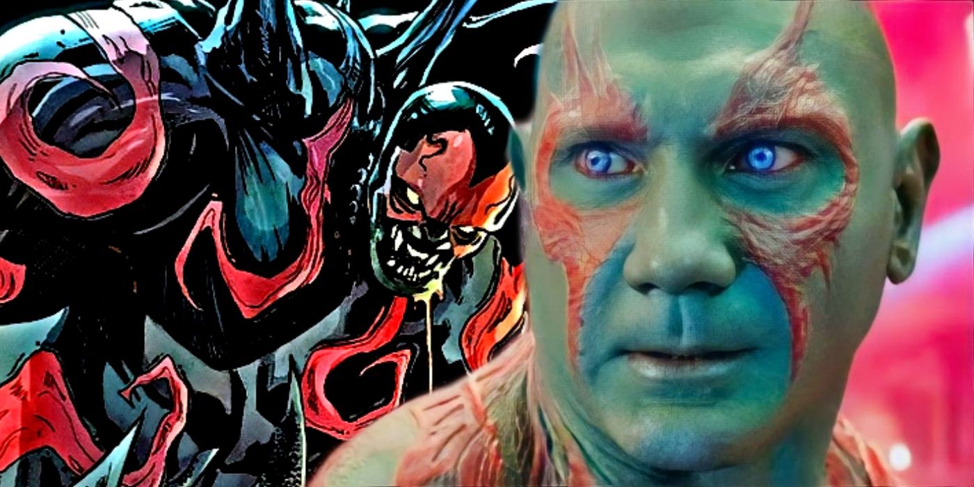 MCU Drax and his Venom form.