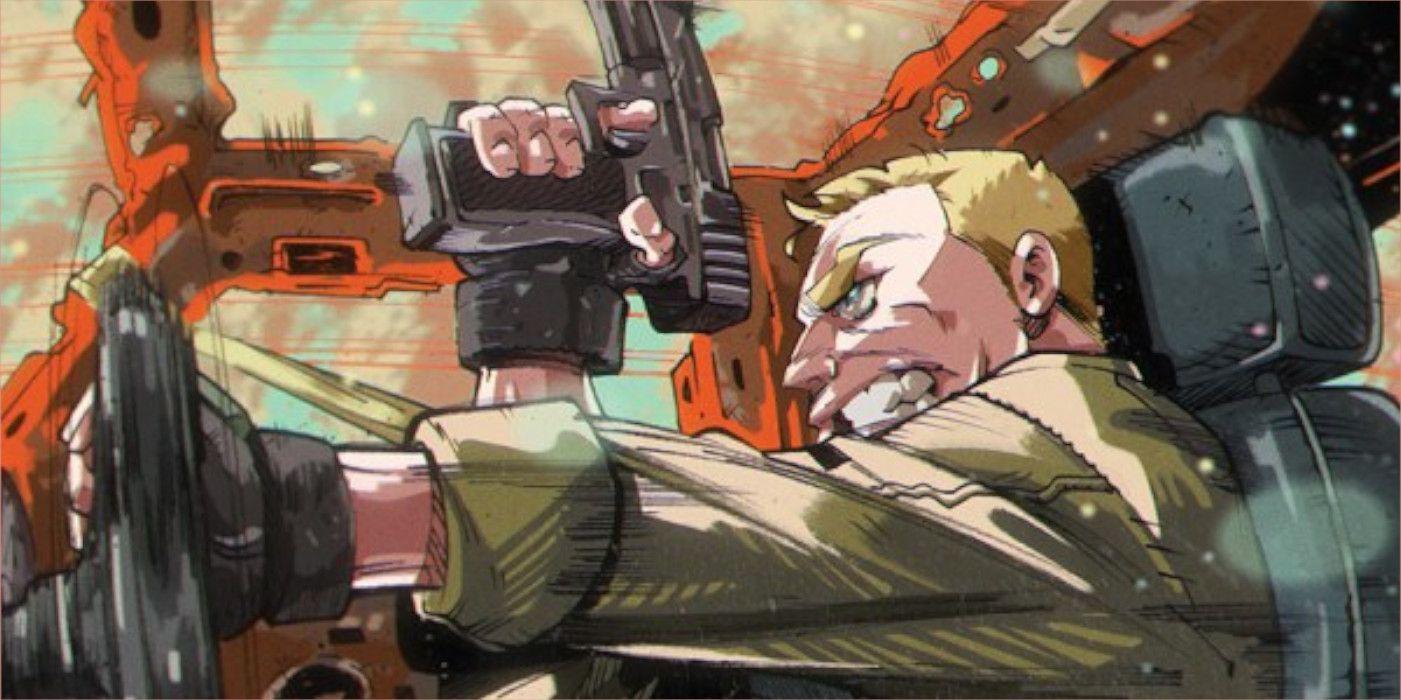 Featured Image: close up of Duke behind the wheel of vehicle on cover of Duke #2