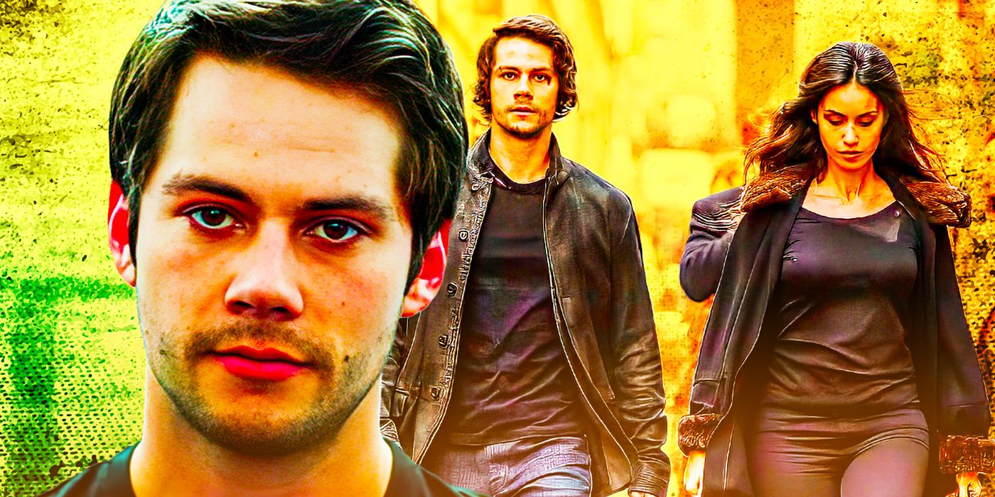 Dylan O'Brien as Mitch Rapp in 2017's American Assassin with Shiva Negar's Annika