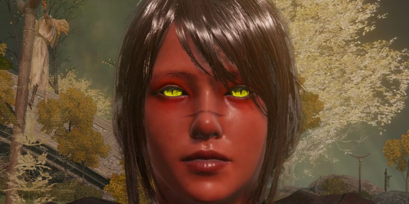 Elden Ring character with Dragon Eyes Alteration