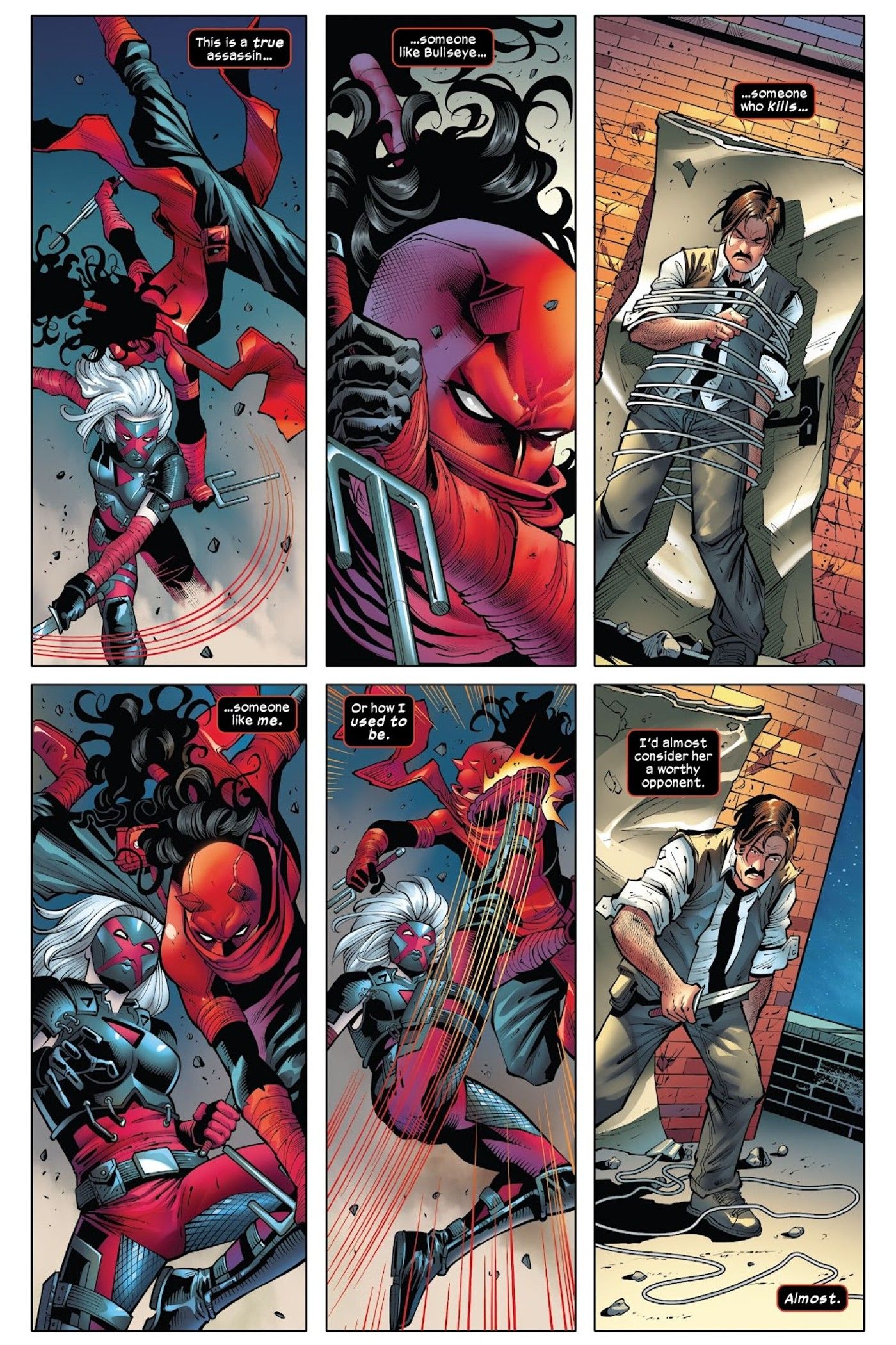 Elektra Daredevil vs Bellona feat Scarfe