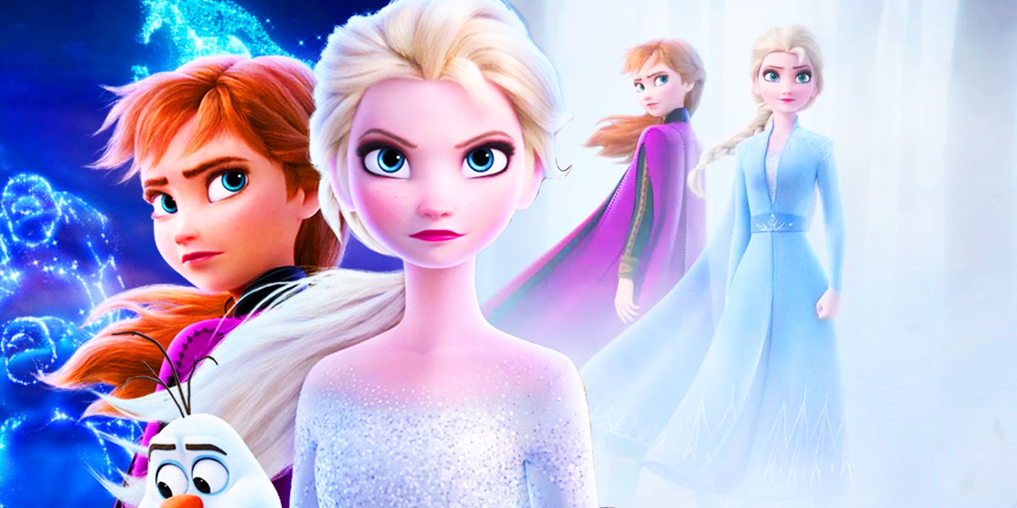 Elsa, Anna y Olaf en Frozen II