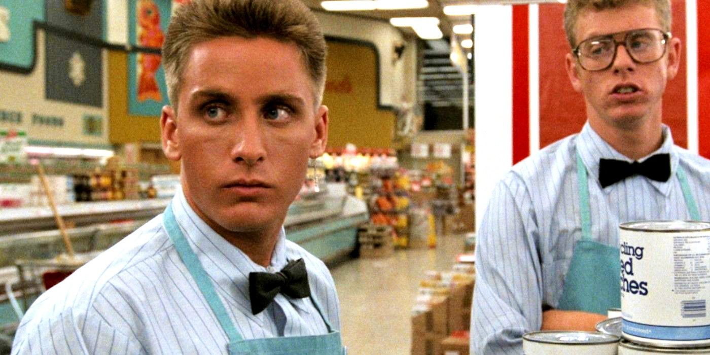 Emilio Estevez working at a grocery store in Repo Man