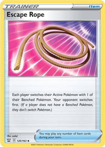 A Escape Rope card from Pokemon TCG.