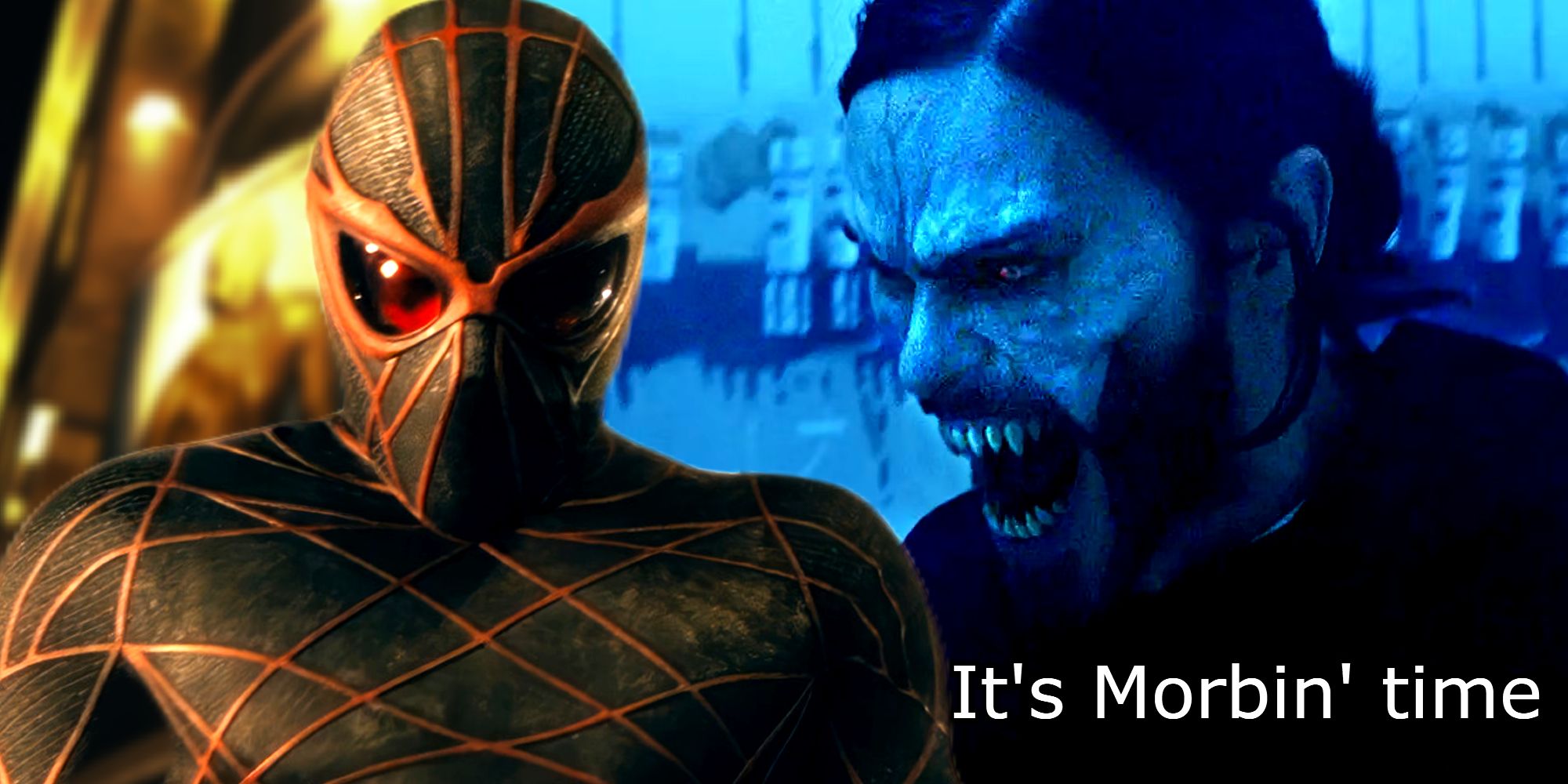 Ezekiel Sims in Madame Web and Morbius' It's Morbin Time Meme