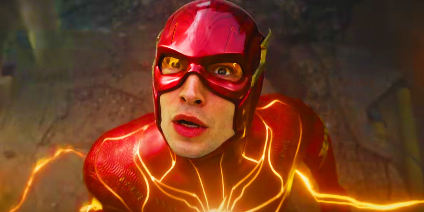 Ezra Miller's Barry Allen generating lightning in The Flash