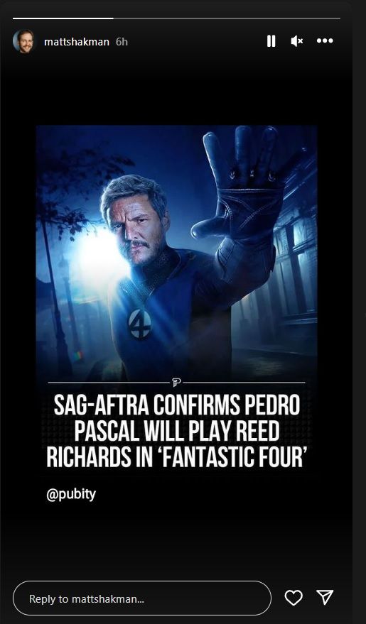 Marvel’s Fantastic Four Director Shares Pedro Pascal As Reed Richards Post, Fuels Casting Speculation