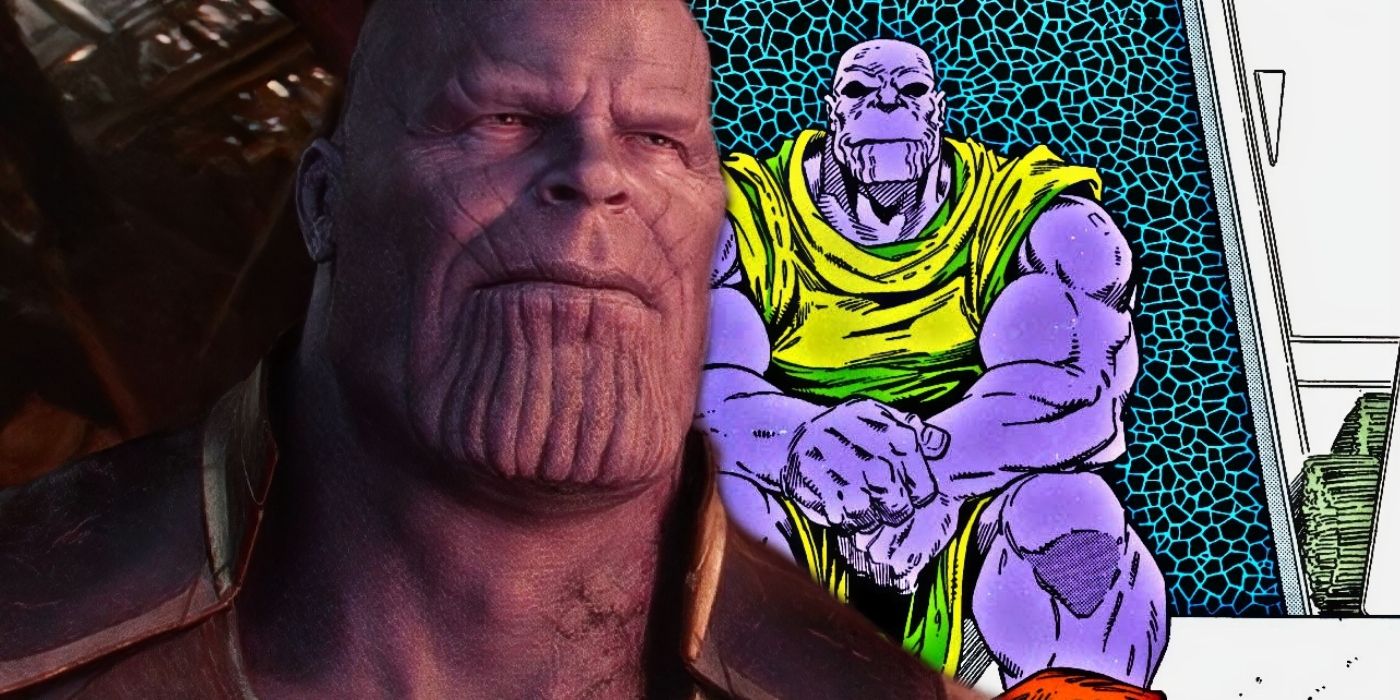 Farmer Thanos in both Marvel Comics and the MCU.