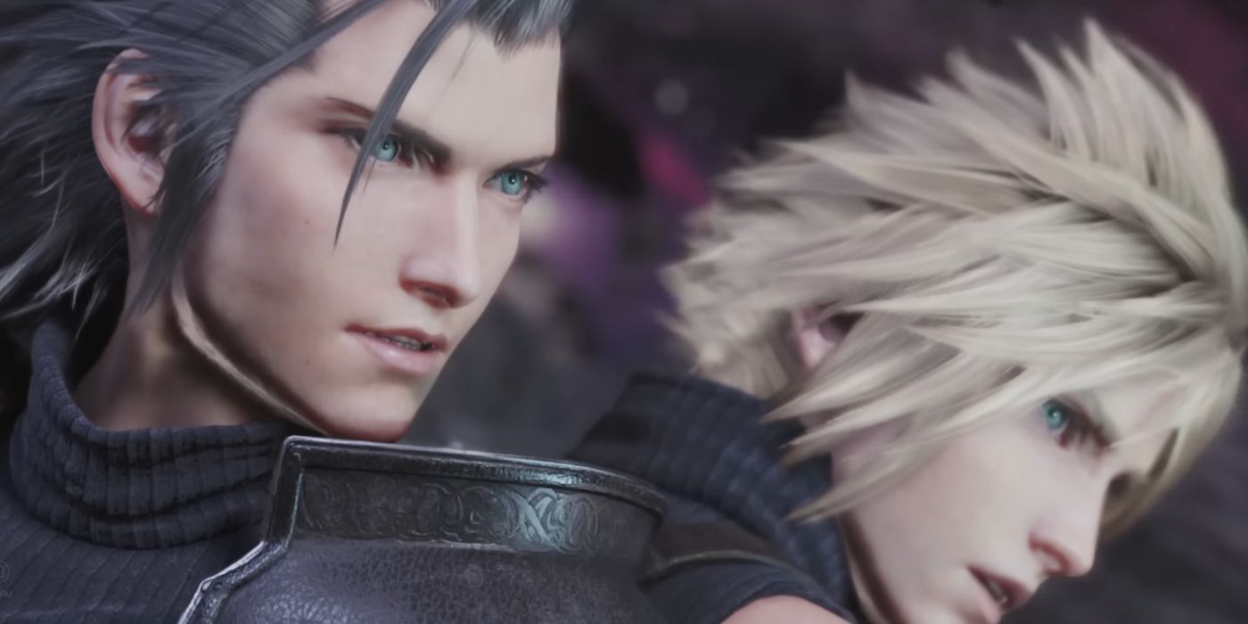 Zack e Cloud estão lado a lado em Final Fantasy 7 Rebirth.