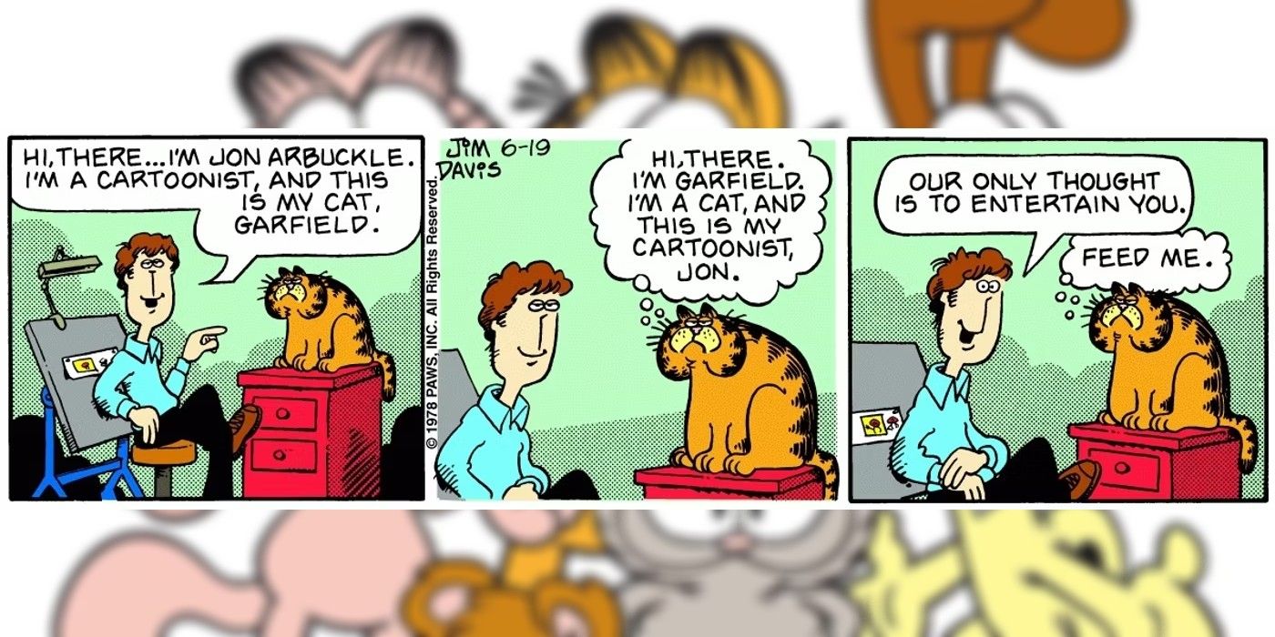 first garfield comic reveals jon is a cartoonist