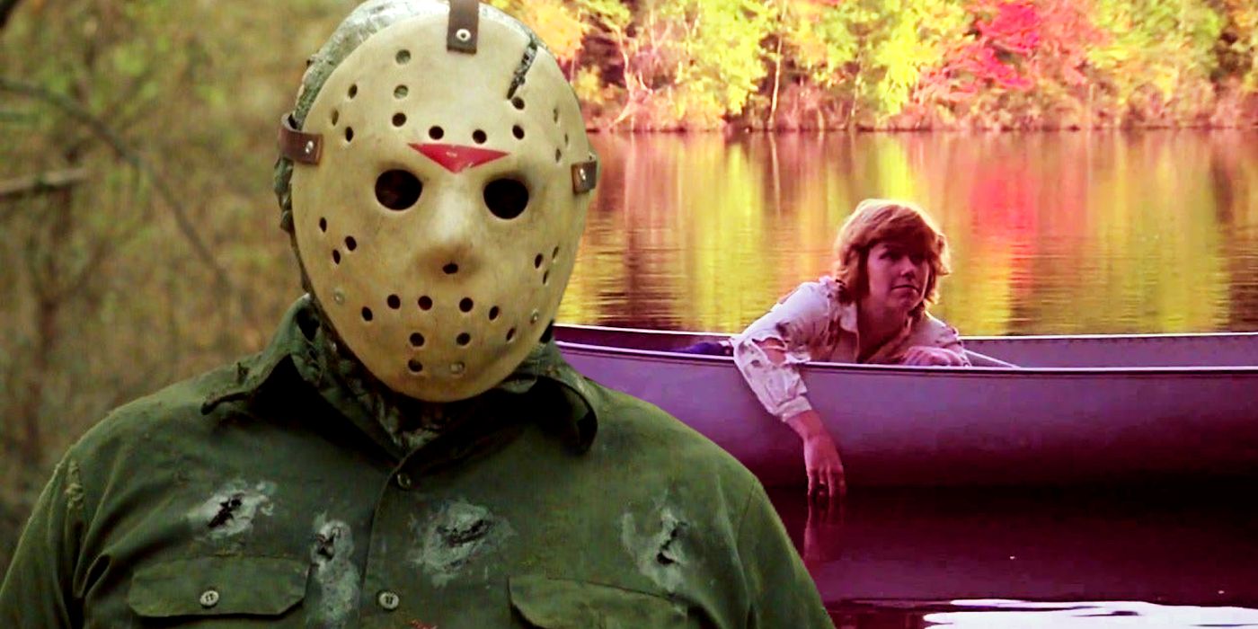 Jason Voorhees next to Adrienne King as Alice in 1980's Friday the 13th