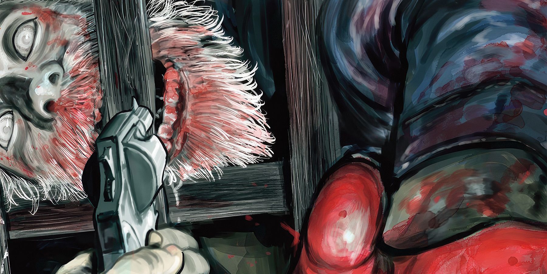 Crop from Vol 2 cover of Gannibal manga