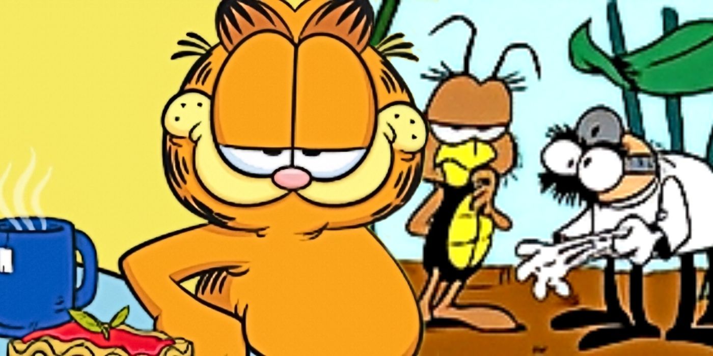 Garfield and Gnorm Gnat.