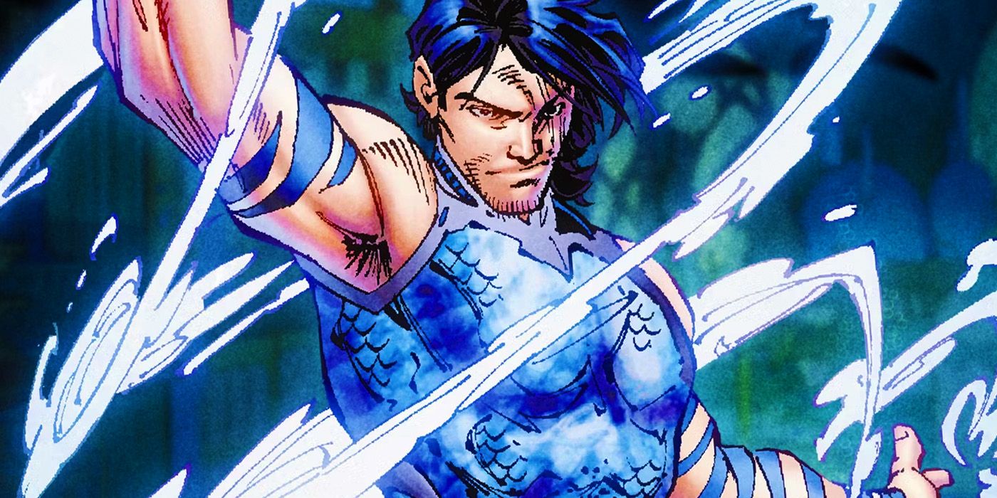 Garth as Tempest using his power in DC Comics