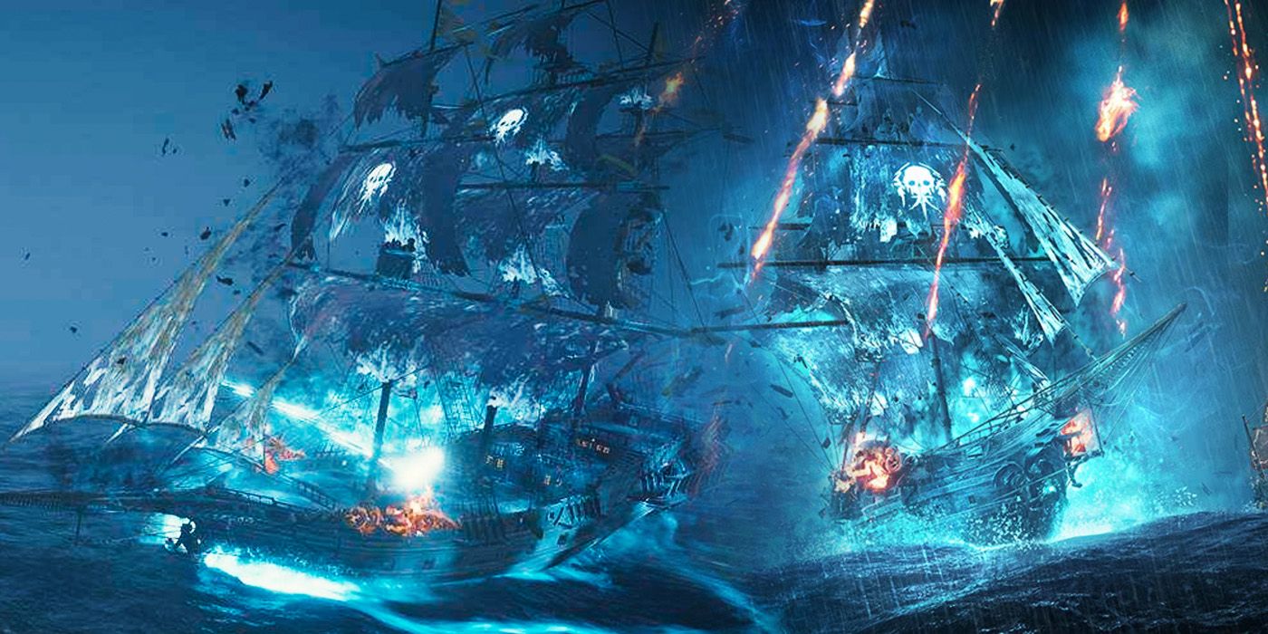 Ghost Ship Maangodin that appears during a rare contract In Skull and Bones