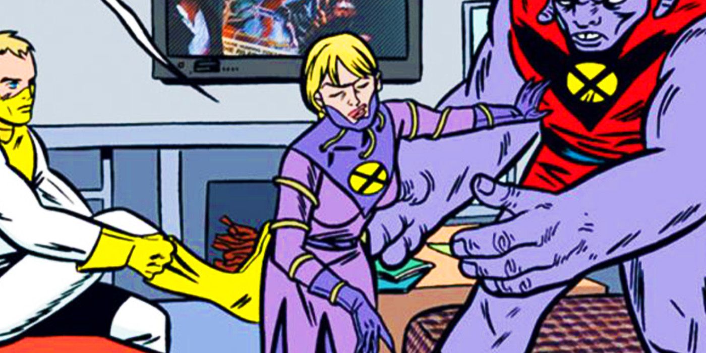 Gin Genie em seu traje roxo na Marvel Comics