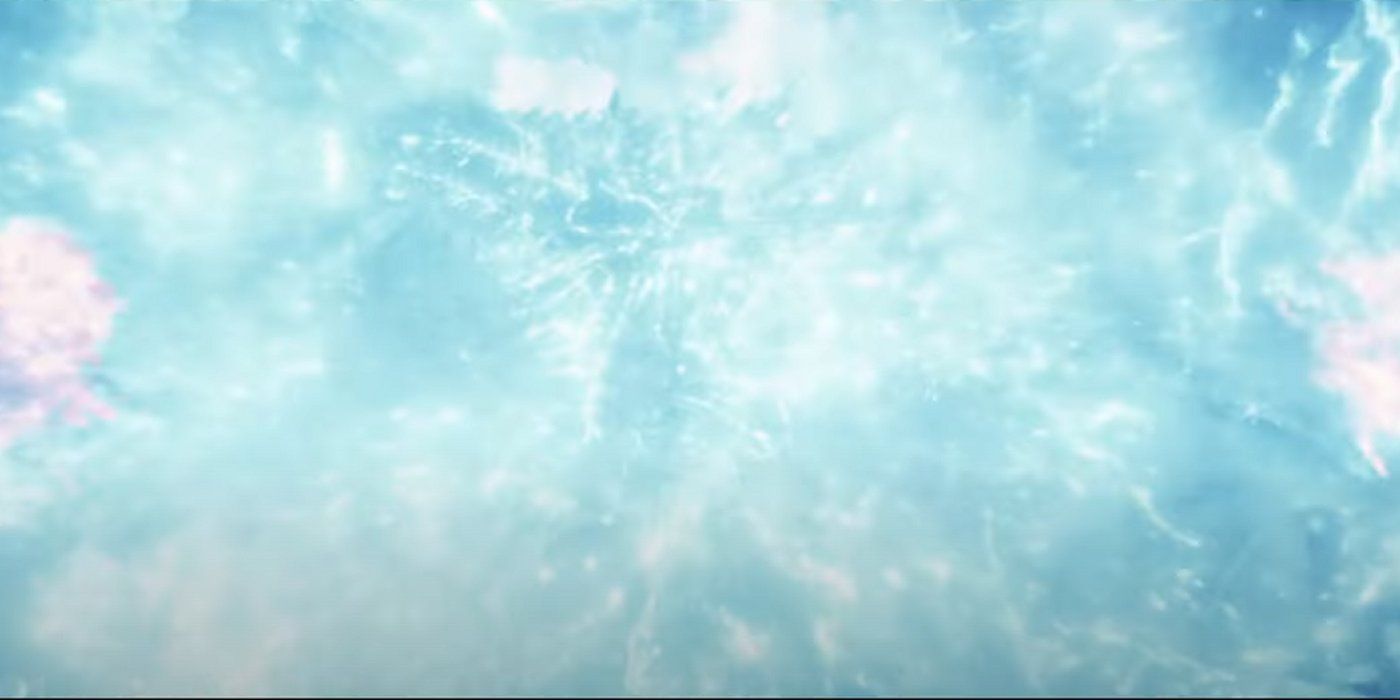 Godzilla uses blue nuclear pulse in Godzilla x Kong