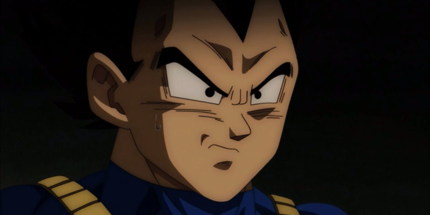 Dragon Ball's Vegeta in shock that Goku doesn't know what a kiss is.
