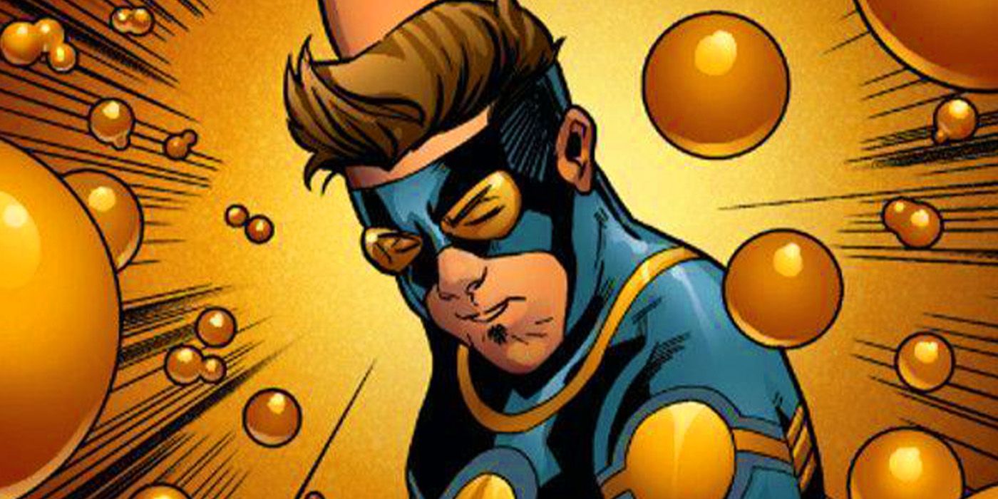 Bolas de ouro cercadas por bolas douradas na Marvel Comics