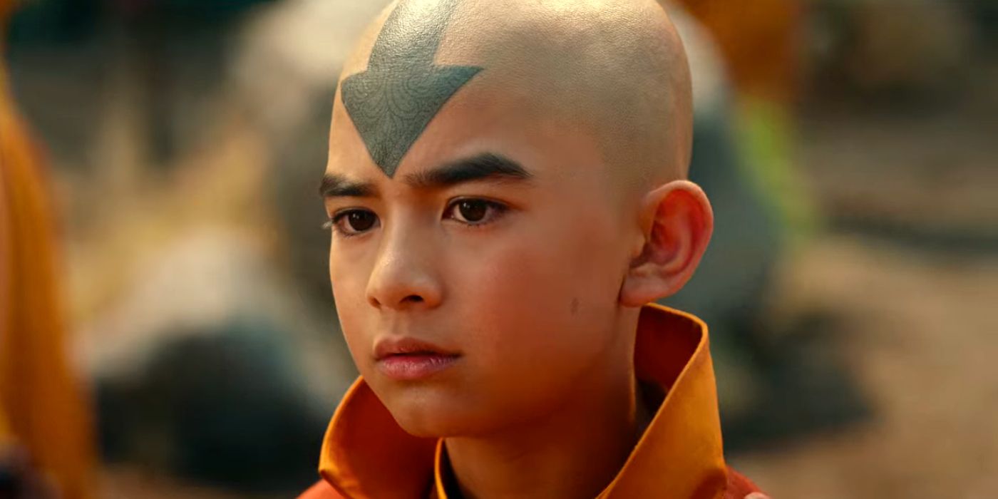 Gordon Cormier as Aang in Netflix's Avatar The Last Airbender